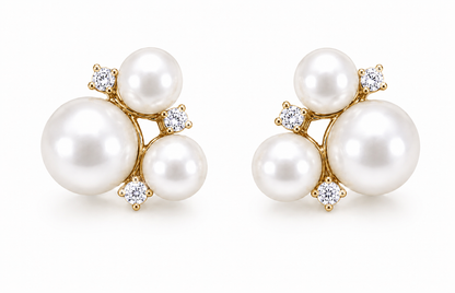 LYS pearl stud earrings
