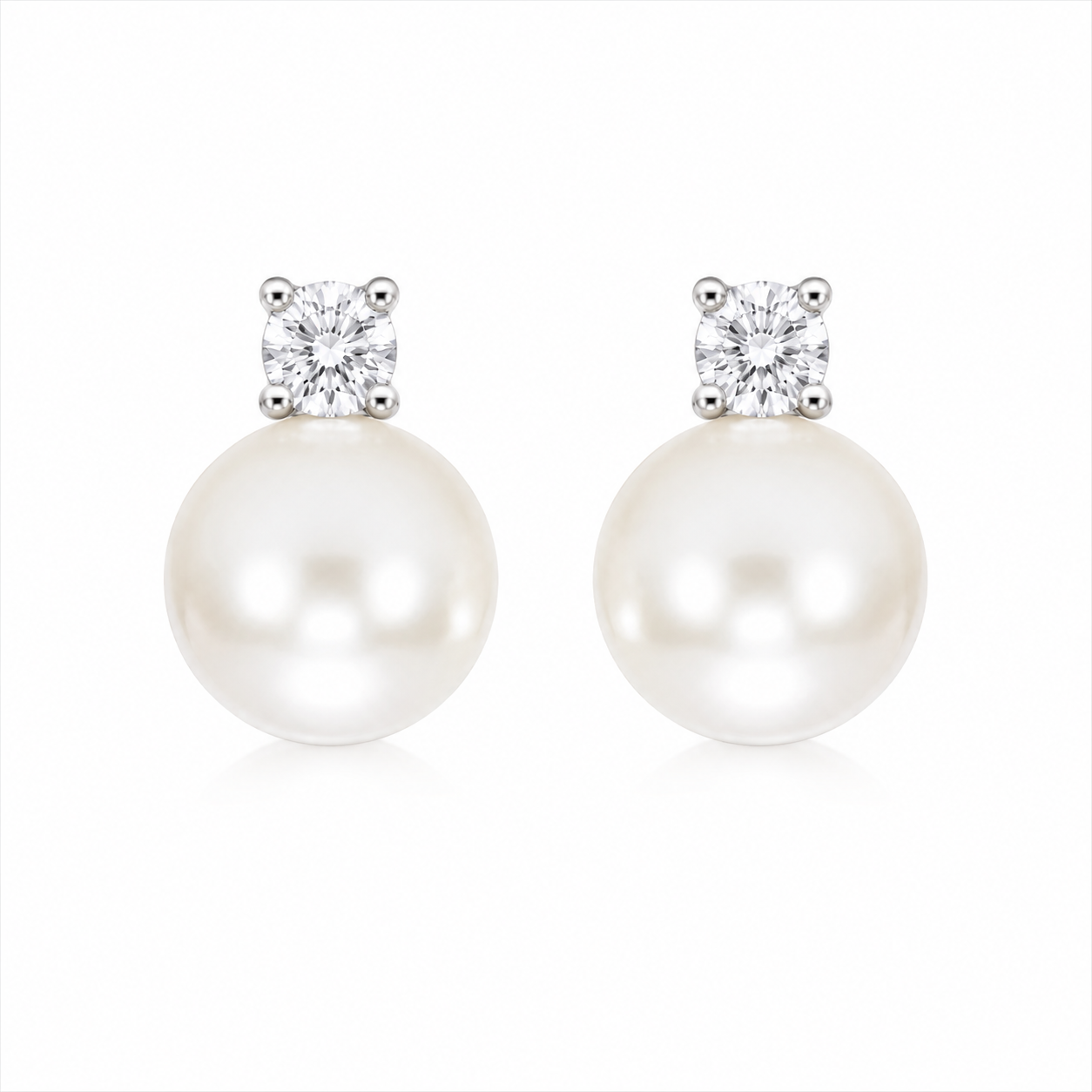 Estelle  Diamond & Pearl Stud