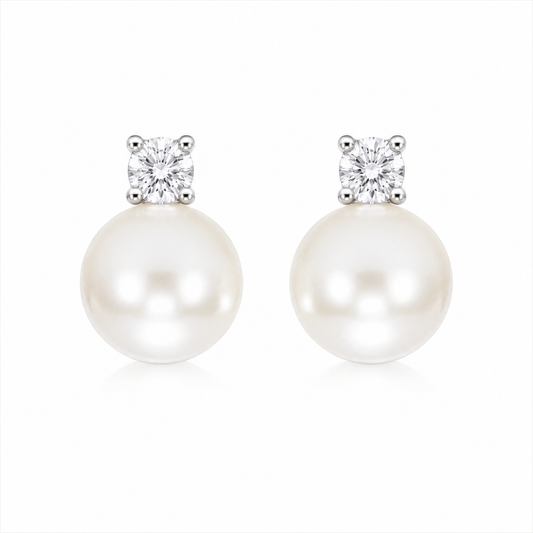 Estelle  Diamond & Pearl Stud