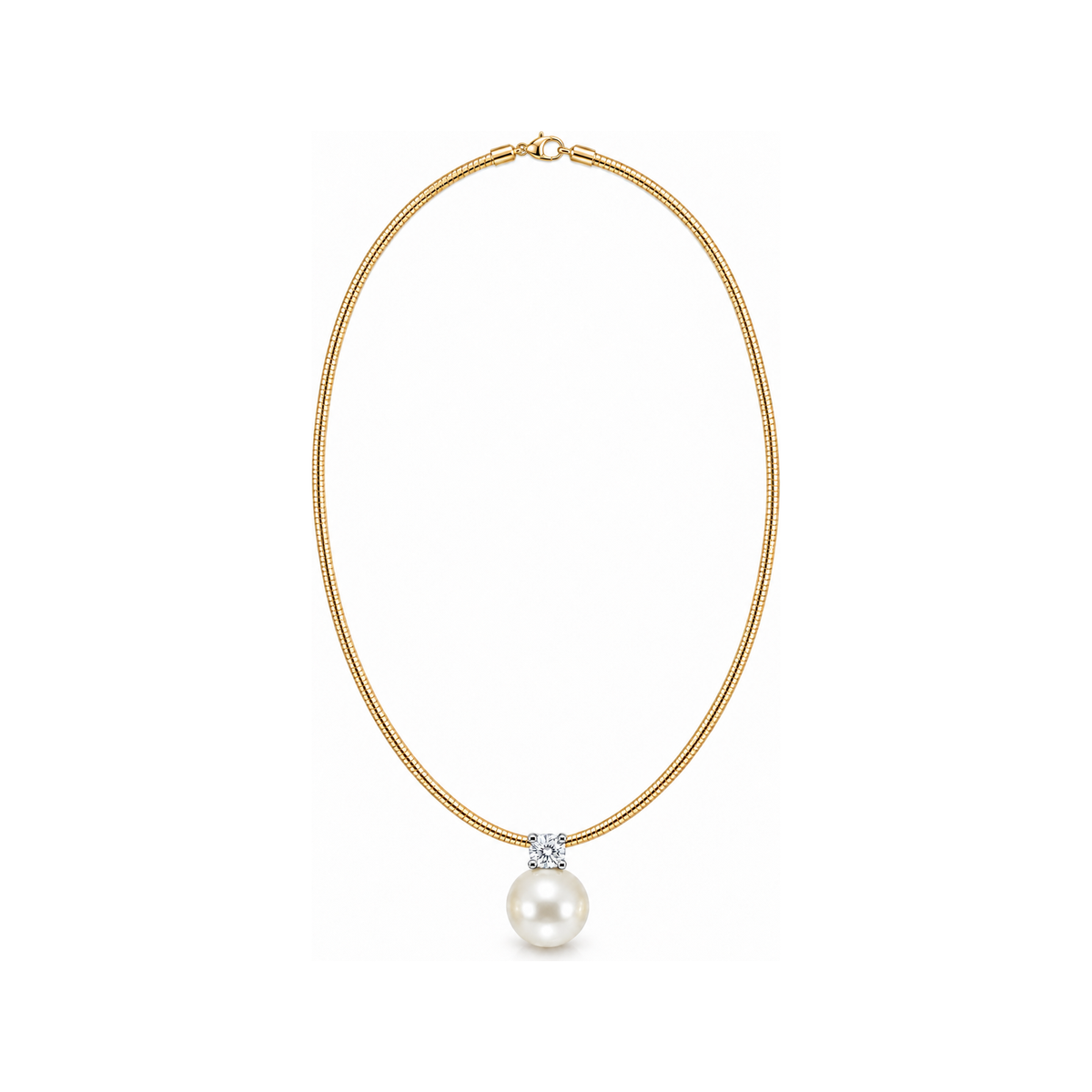 Estelle gold pearl pendant necklace