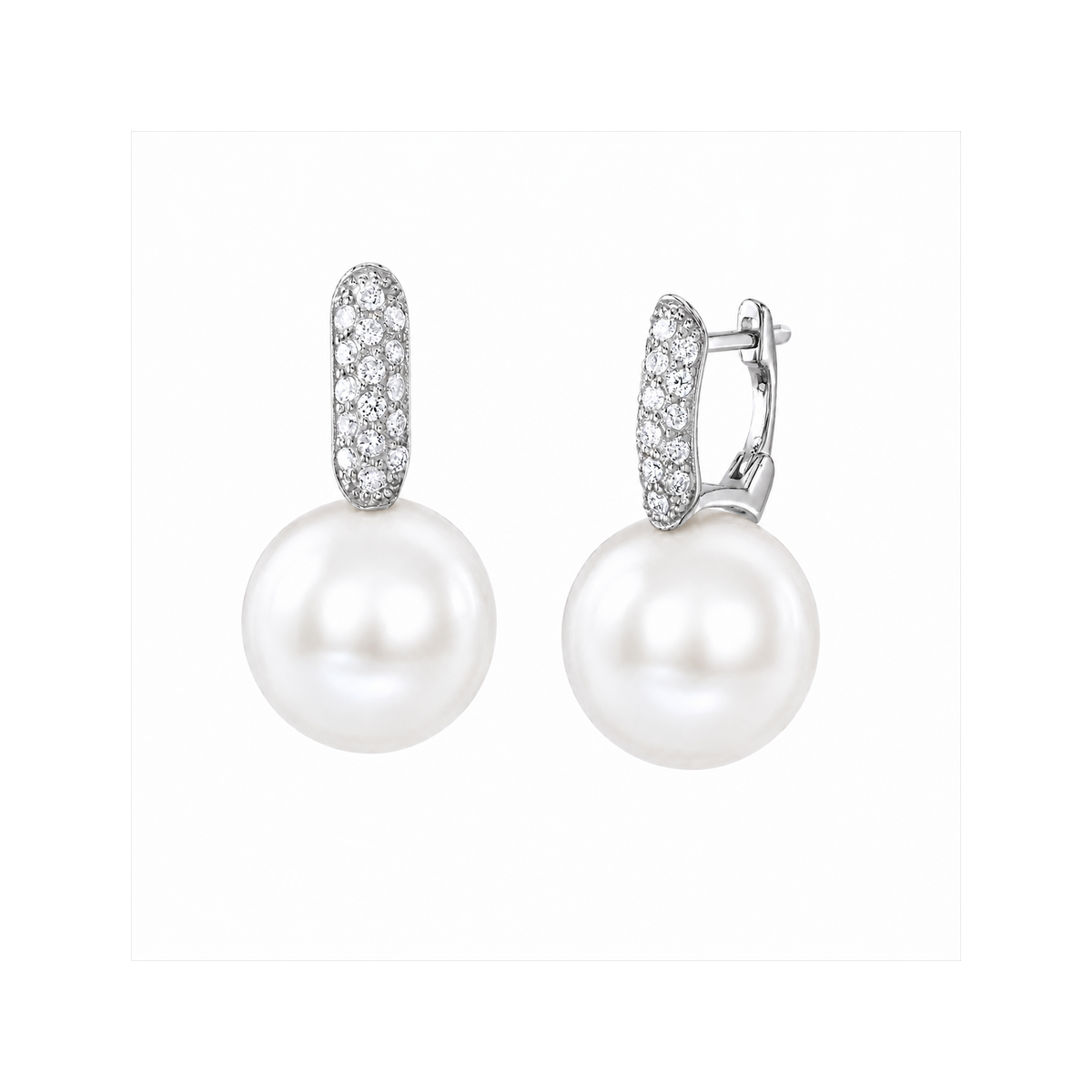 Seven lunar diamond earring design