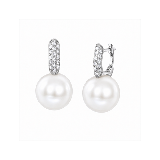 Seven lunar diamond earring design