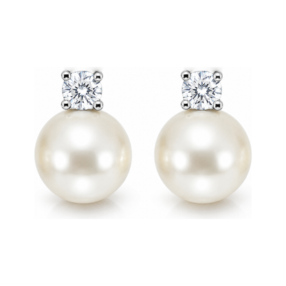 white pearl studs