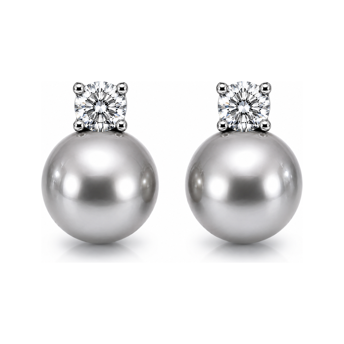 Estelle Diamond & Pearl Stud