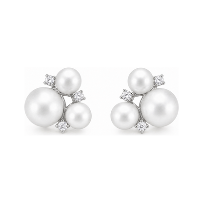 LYS Pearl Stud Earrings - Sterling Silver