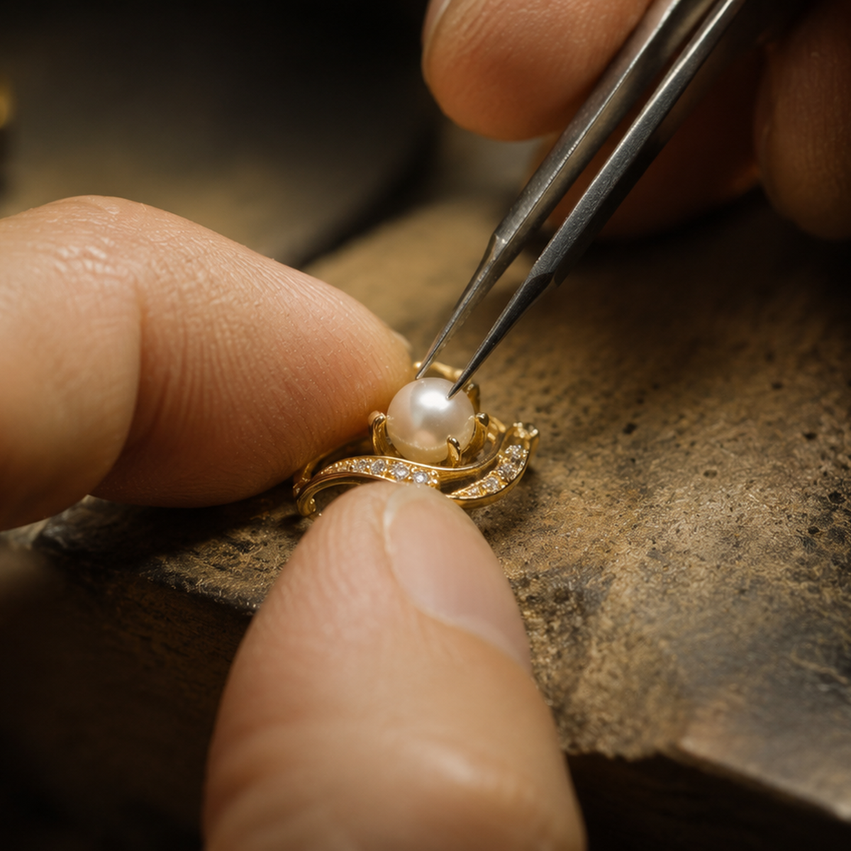 Handcrafting a Maison Perle pearl piece